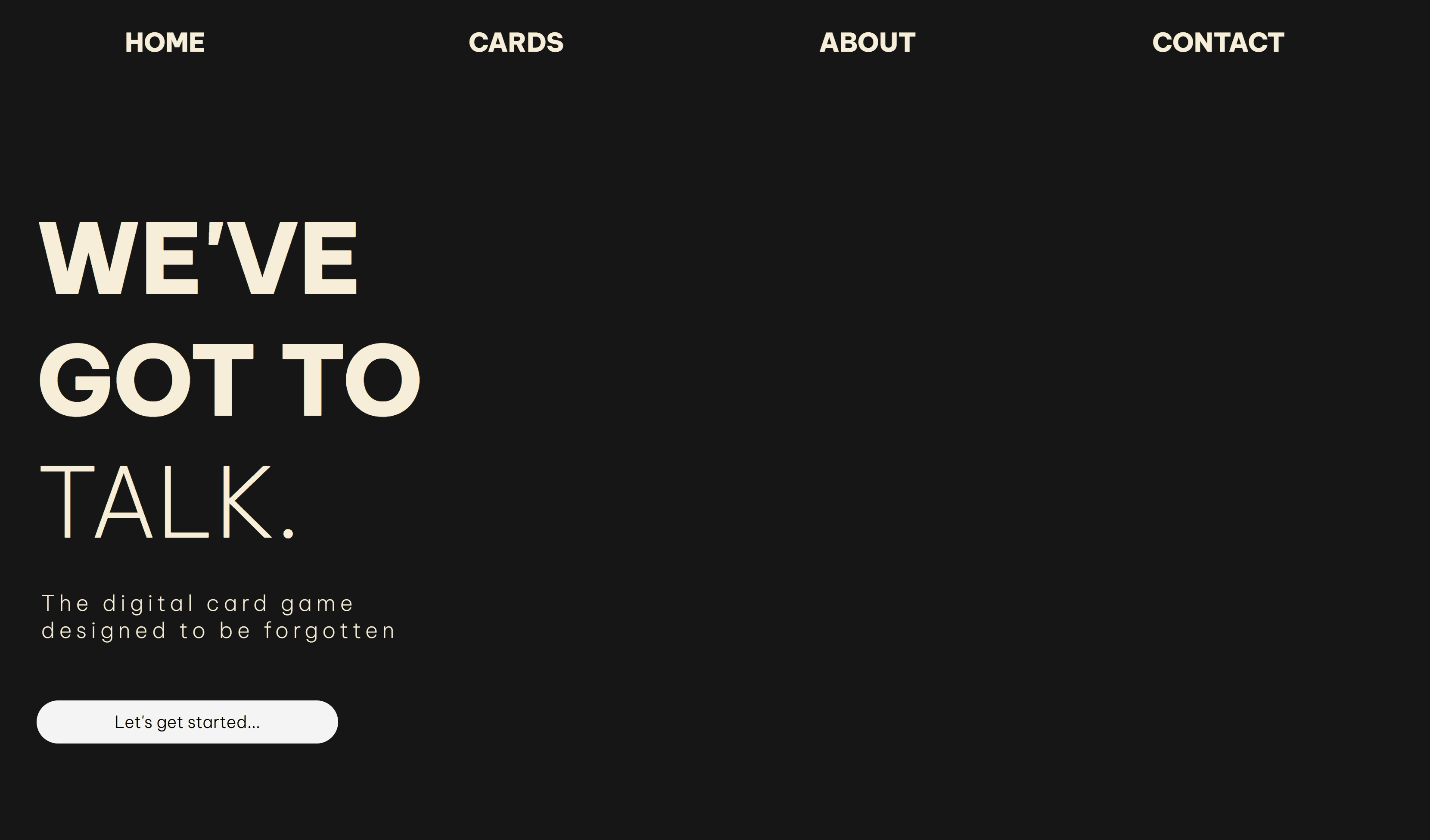 Weve Got To Talk Image